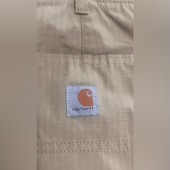 CARHARTT WOMEN'S ORIGINAL FIT Force Original Fit Ripstop Work Short Size 8 Khaki - Picture 3 of 9